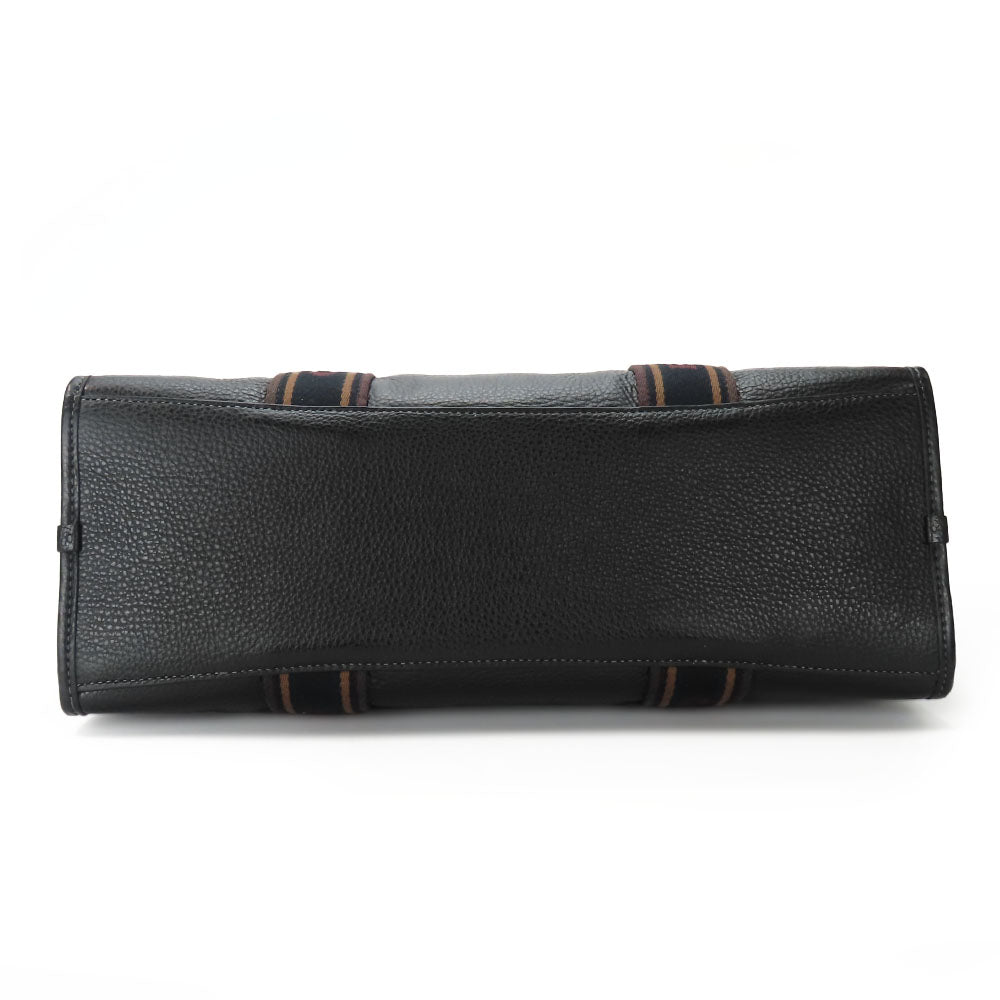 COACH Tote Bag CM067 leather black Women Used Authentic