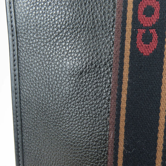 COACH Tote Bag CM067 leather black Women Used Authentic