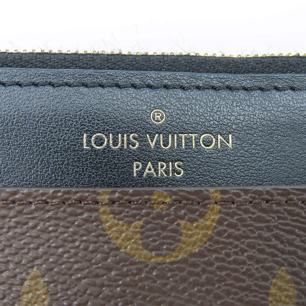LOUIS VUITTON Long Wallet Purse M80348 Monogram black Slim purse