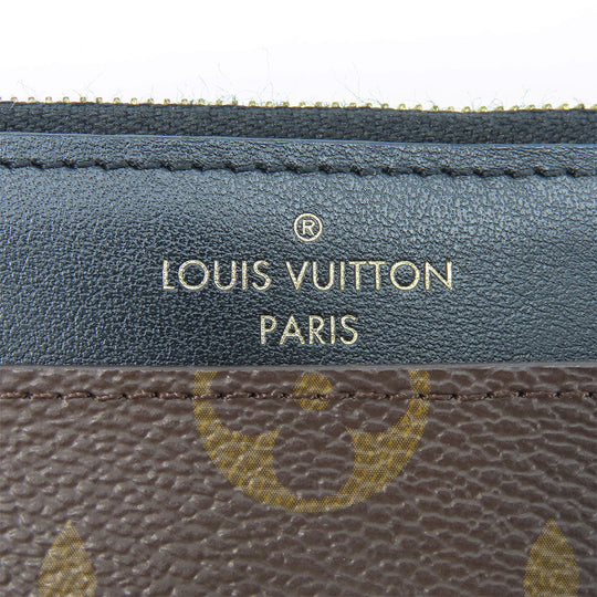 LOUIS VUITTON Long Wallet Purse M80348 Monogram black Slim purse