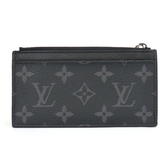 LOUIS VUITTON Coin case M30271 Monogram Eclipse, Taiga Rama Noir Coin card holder mens Used Authentic