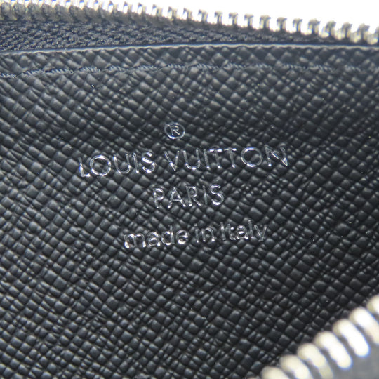 LOUIS VUITTON Coin case M30271 Monogram Eclipse, Taiga Rama Noir Coin card holder mens Used Authentic