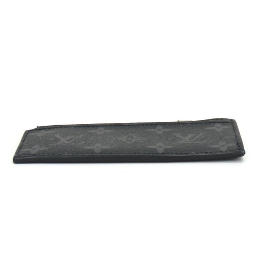 LOUIS VUITTON Coin case M30271 Monogram Eclipse, Taiga Rama Noir Coin card holder mens Used Authentic