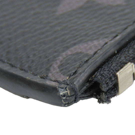 LOUIS VUITTON Coin case M30271 Monogram Eclipse, Taiga Rama Noir Coin card holder mens Used Authentic