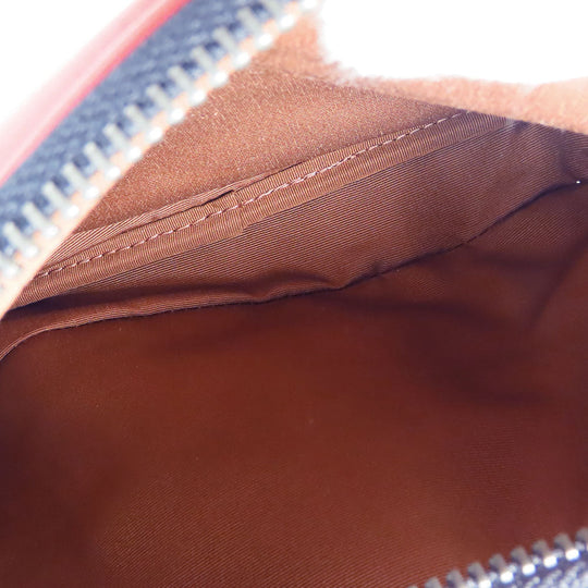 COACH Shoulder Bag CE746 Leather, PVC Orange Signature Women Used Authentic