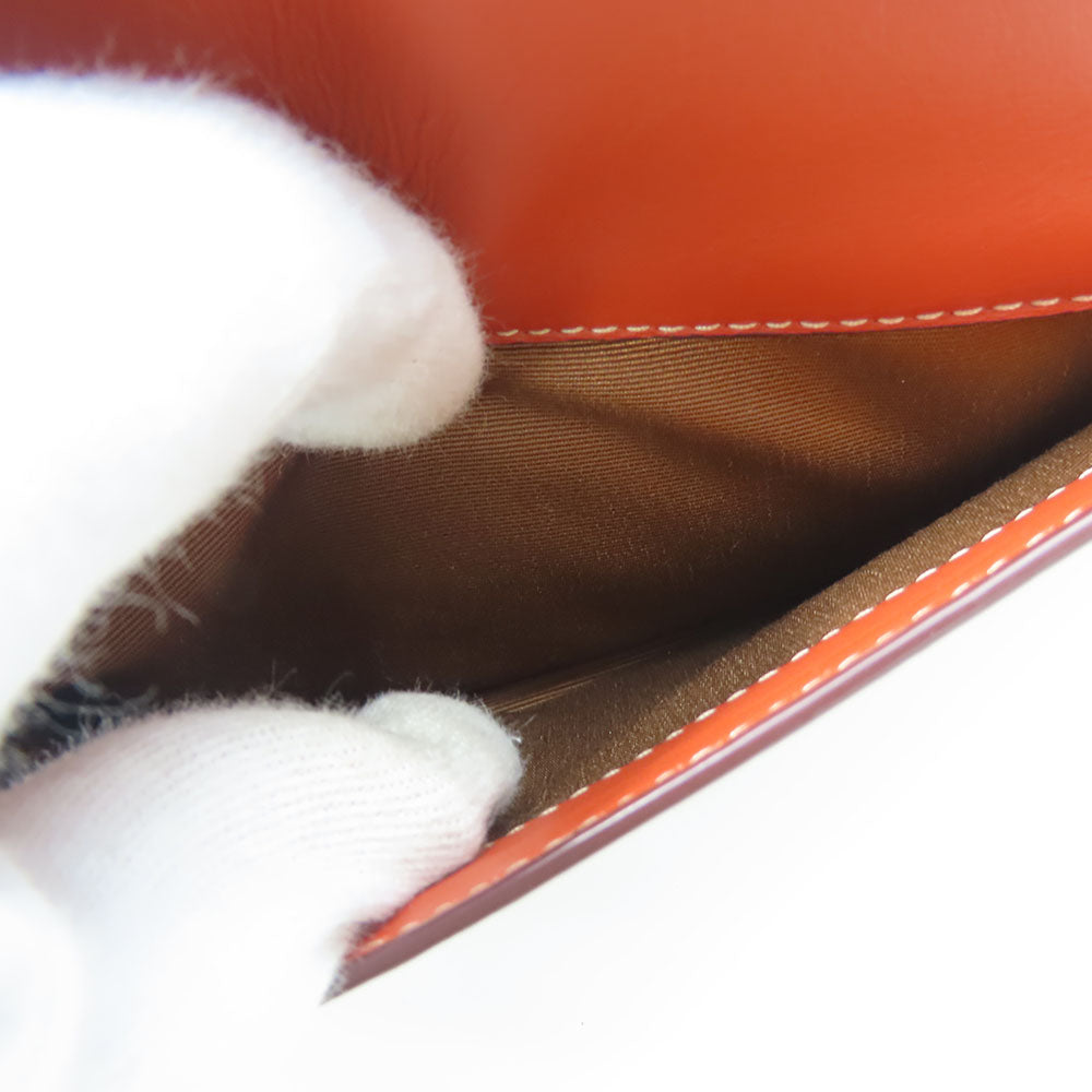 COACH Shoulder Bag CE746 Leather, PVC Orange Signature Women Used Authentic