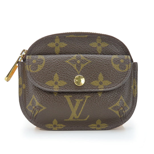 LOUIS VUITTON Coin case M60025 Monogram Brown portomone shilling Women(Unisex) Used Authentic