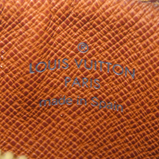 LOUIS VUITTON Coin case M60025 Monogram Brown portomone shilling Women(Unisex) Used Authentic