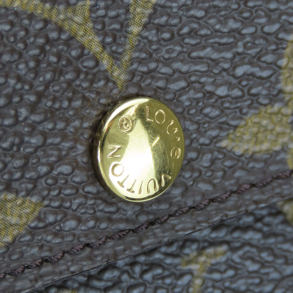 LOUIS VUITTON Coin case M60025 Monogram Brown portomone shilling Women(Unisex) Used Authentic