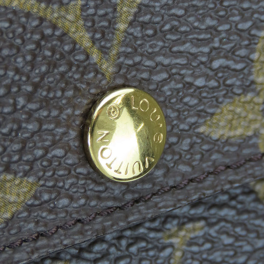 LOUIS VUITTON Coin case M60025 Monogram Brown portomone shilling Women(Unisex) Used Authentic