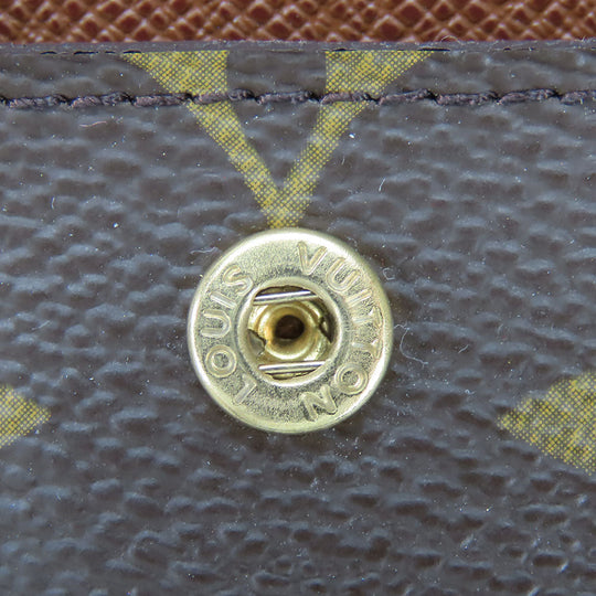 LOUIS VUITTON Coin case M60025 Monogram Brown portomone shilling Women(Unisex) Used Authentic