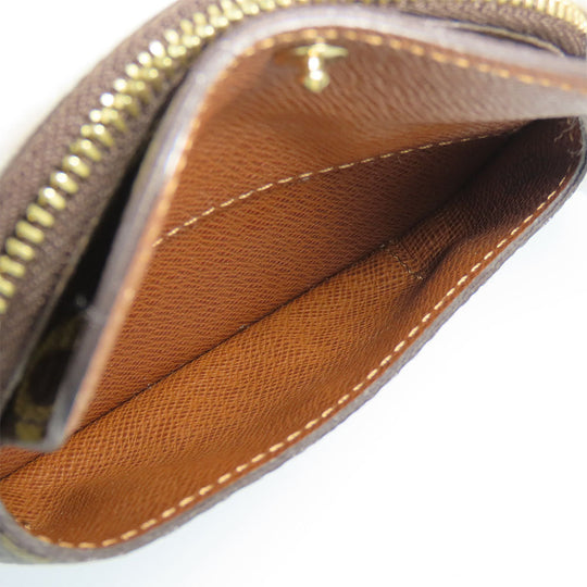 LOUIS VUITTON Coin case M60025 Monogram Brown portomone shilling Women(Unisex) Used Authentic
