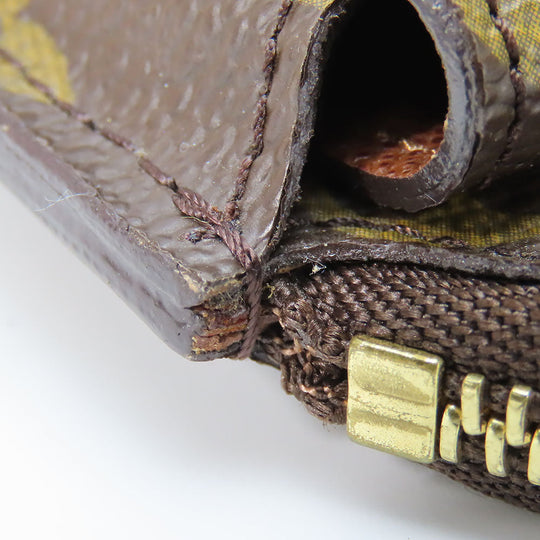 LOUIS VUITTON Coin case M60025 Monogram Brown portomone shilling Women(Unisex) Used Authentic
