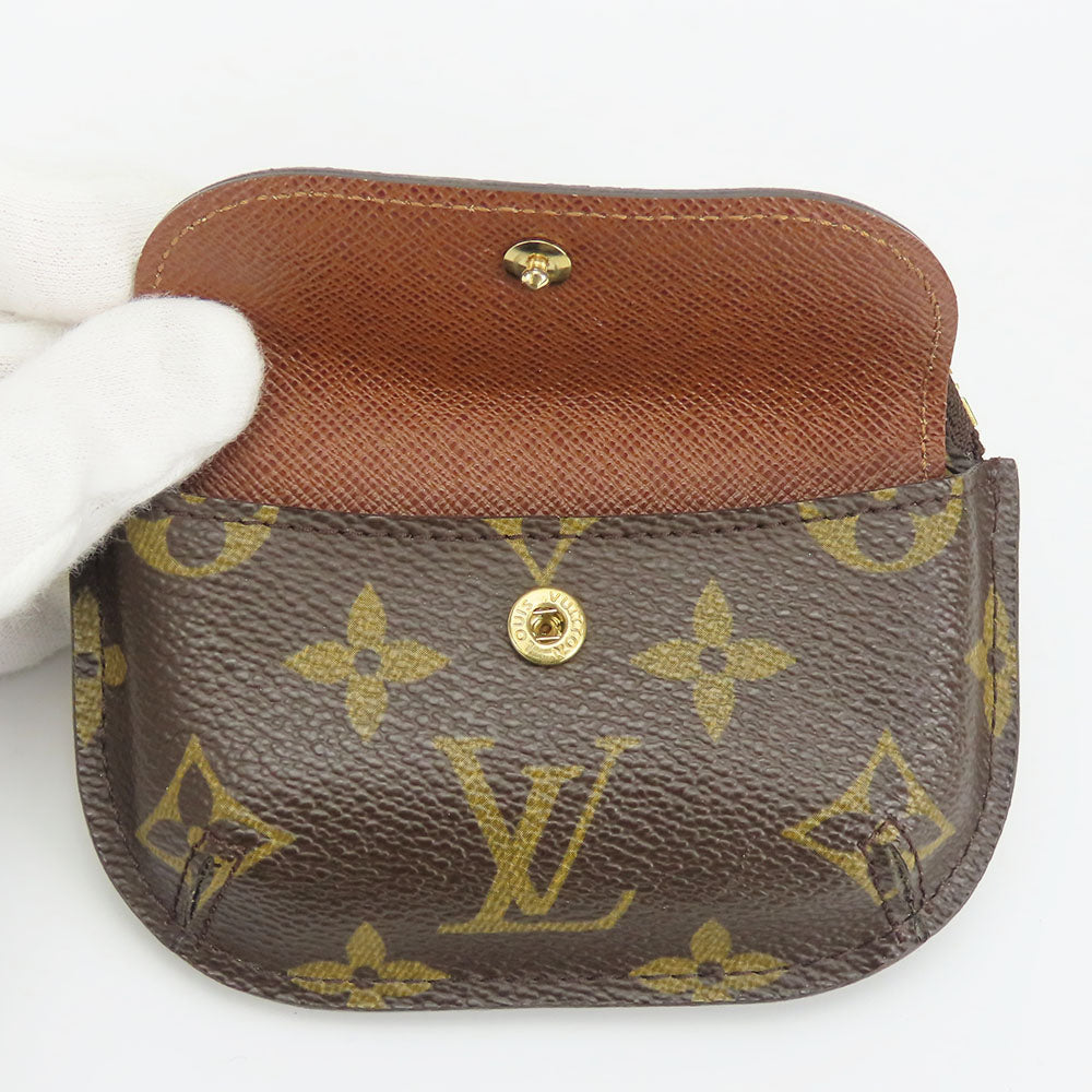 LOUIS VUITTON Coin case M60025 Monogram Brown portomone shilling Women(Unisex) Used Authentic