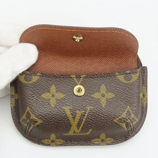LOUIS VUITTON Coin case M60025 Monogram Brown portomone shilling Women(Unisex) Used Authentic