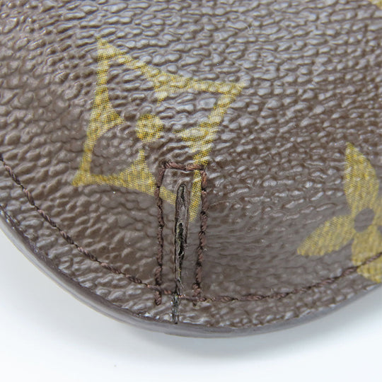LOUIS VUITTON Coin case M60025 Monogram Brown portomone shilling Women(Unisex) Used Authentic