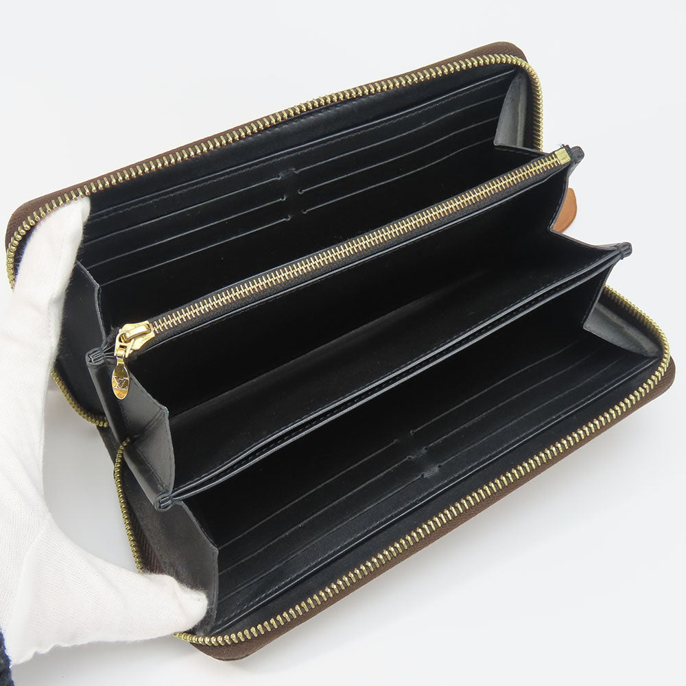 LOUIS VUITTON Long Wallet Purse M69353 Monogram reverse Brown Zippy wallet Women Used Authentic