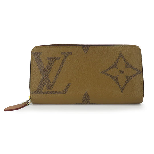 LOUIS VUITTON Long Wallet Purse M69353 Monogram reverse Brown Zippy wallet Women Used Authentic