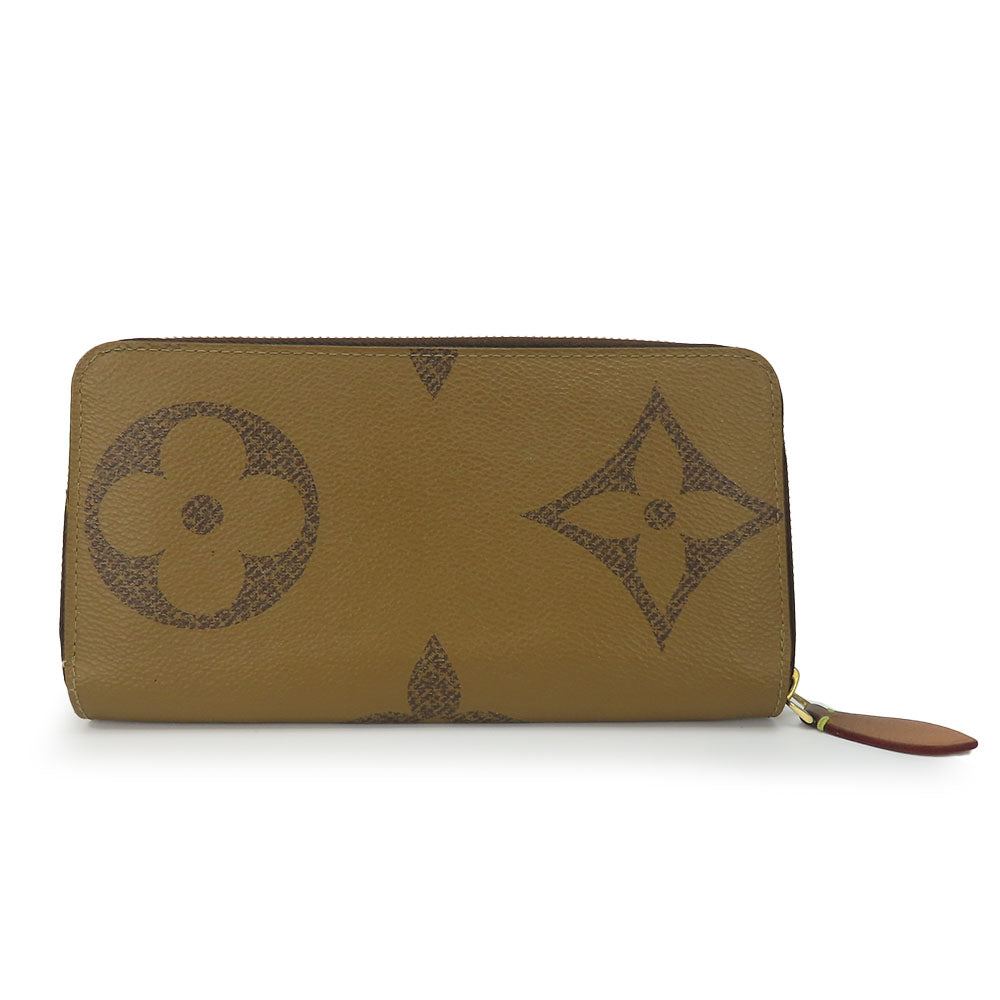 LOUIS VUITTON Long Wallet Purse M69353 Monogram reverse Brown Zippy wallet Women Used Authentic