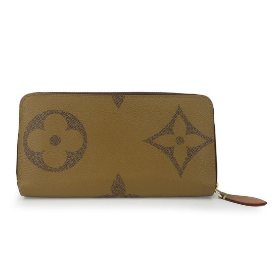 LOUIS VUITTON Long Wallet Purse M69353 Monogram reverse Brown Zippy wallet Women Used Authentic