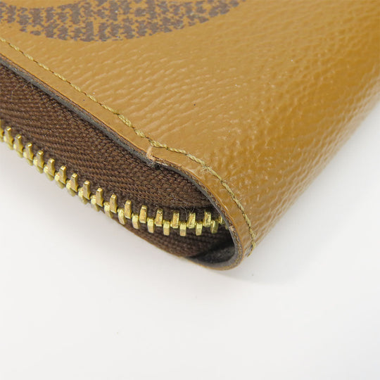 LOUIS VUITTON Long Wallet Purse M69353 Monogram reverse Brown Zippy wallet Women Used Authentic