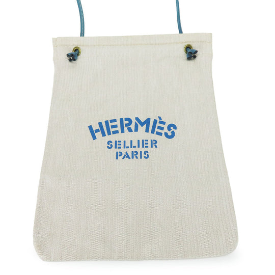 HERMES Shoulder Bag Cotton, Leather beige Alain GM unisex(Unisex) Used Authentic