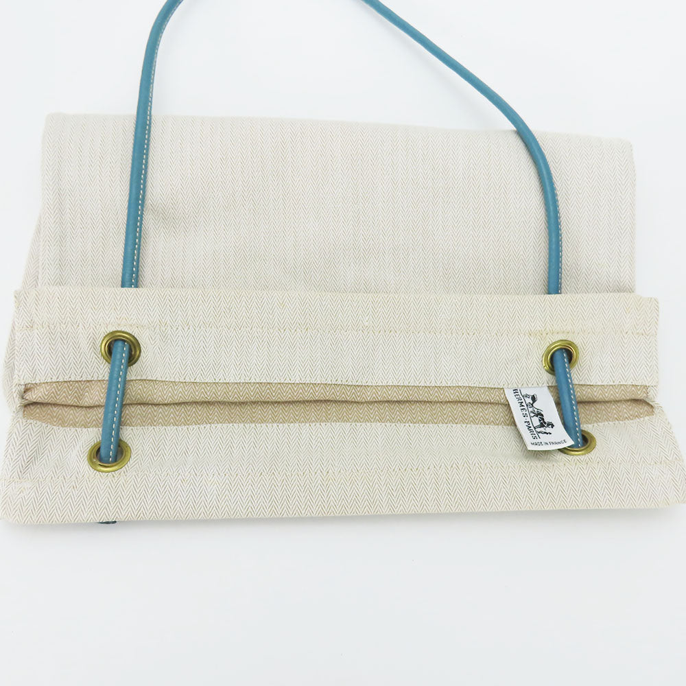 HERMES Shoulder Bag Cotton, Leather beige Alain GM unisex(Unisex) Used Authentic