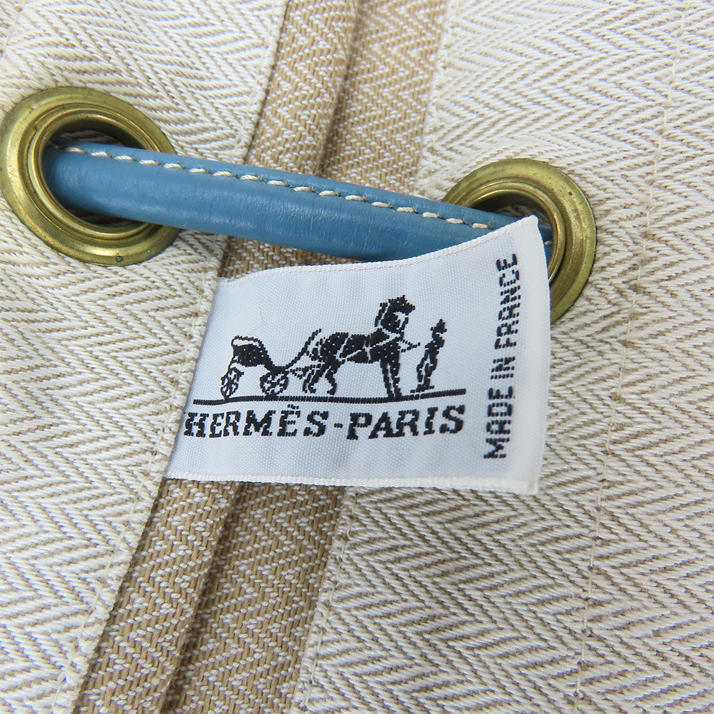 HERMES Shoulder Bag Cotton, Leather beige Alain GM unisex(Unisex) Used Authentic