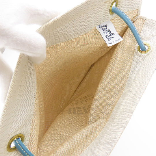 HERMES Shoulder Bag Cotton, Leather beige Alain GM unisex(Unisex) Used Authentic