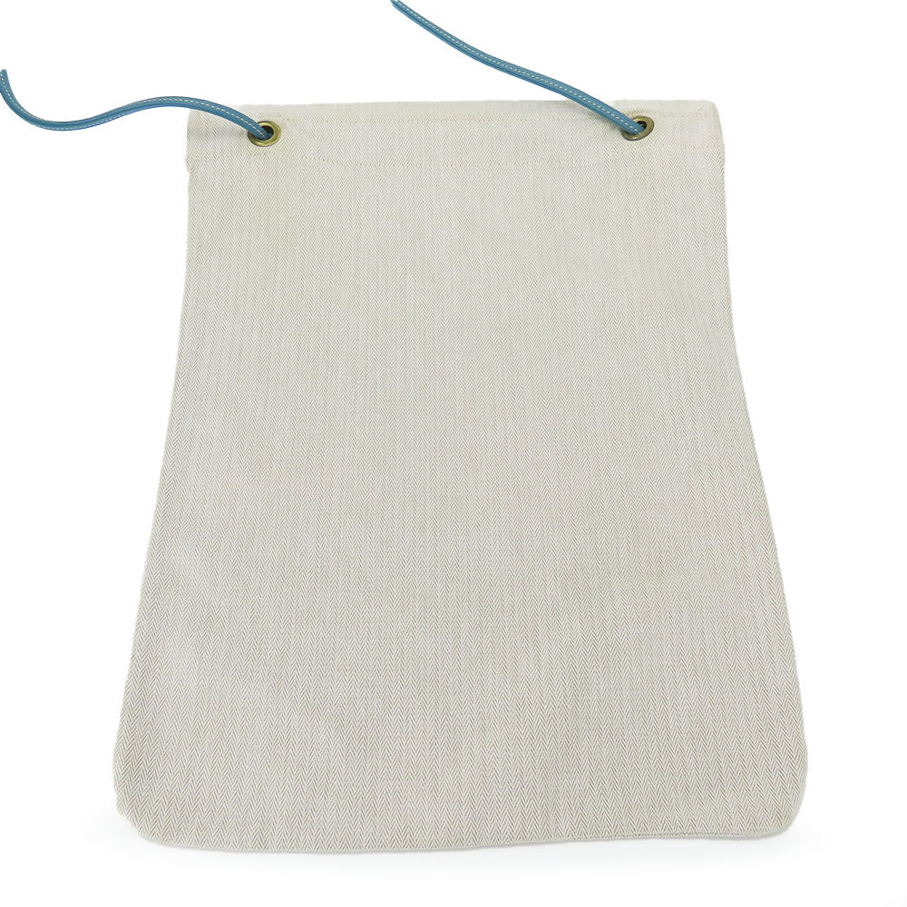 HERMES Shoulder Bag Cotton, Leather beige Alain GM unisex(Unisex) Used Authentic