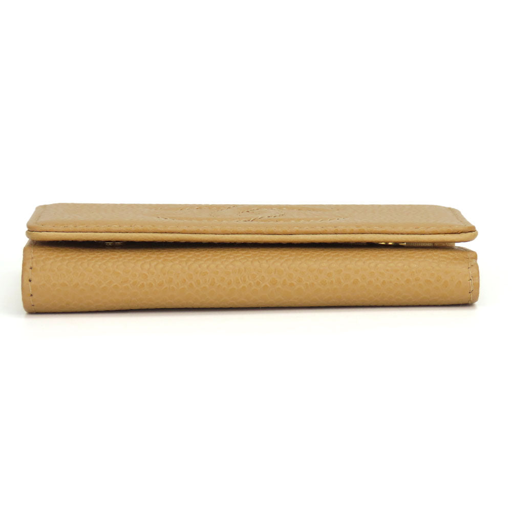 CHANEL Key case Key holder  Caviar skin beige Women Used Authentic