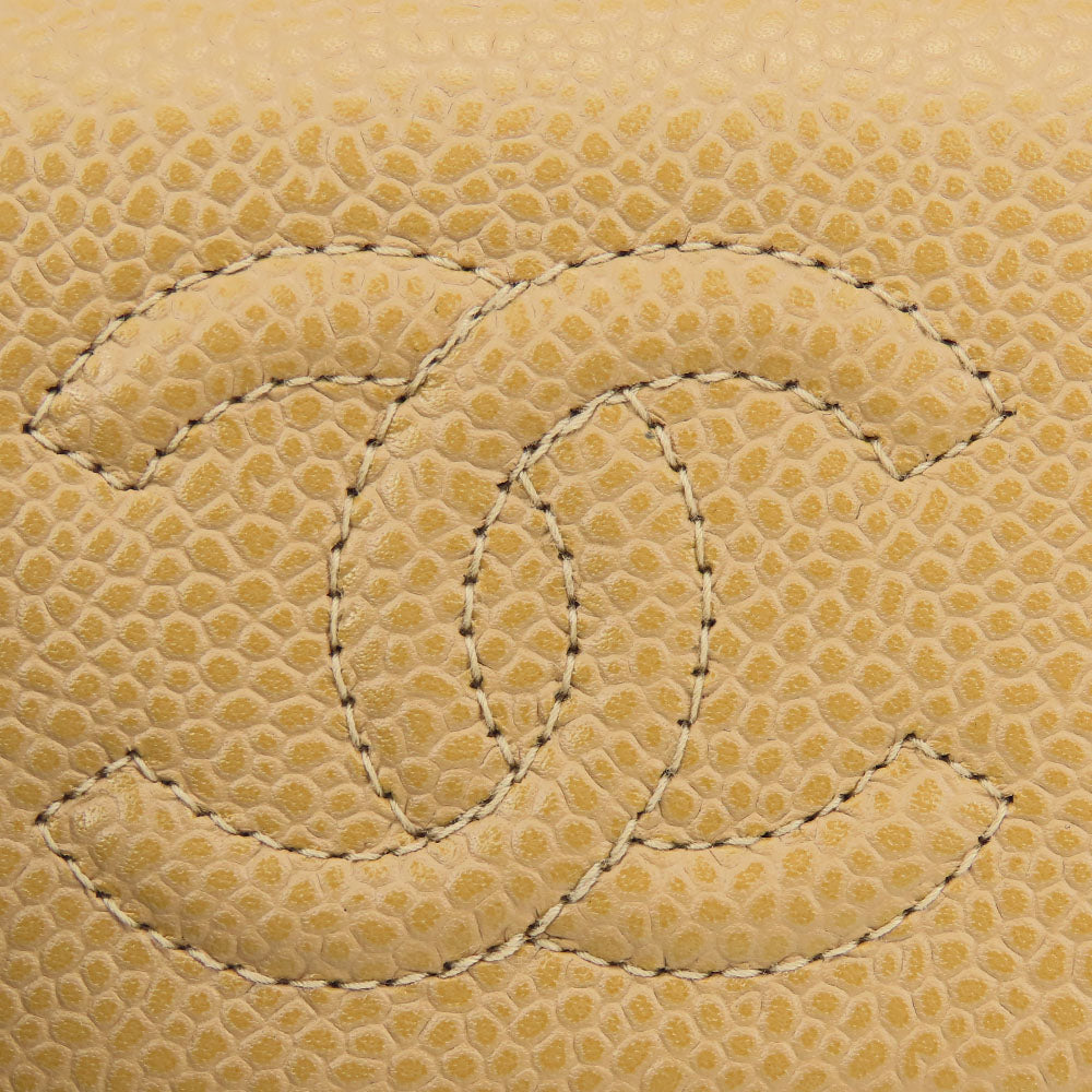 CHANEL Key case Key holder  Caviar skin beige Women Used Authentic