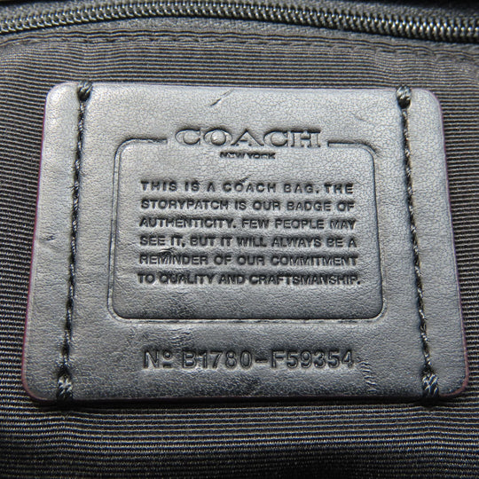 COACH Handbag F59354 leather black Women Used Authentic