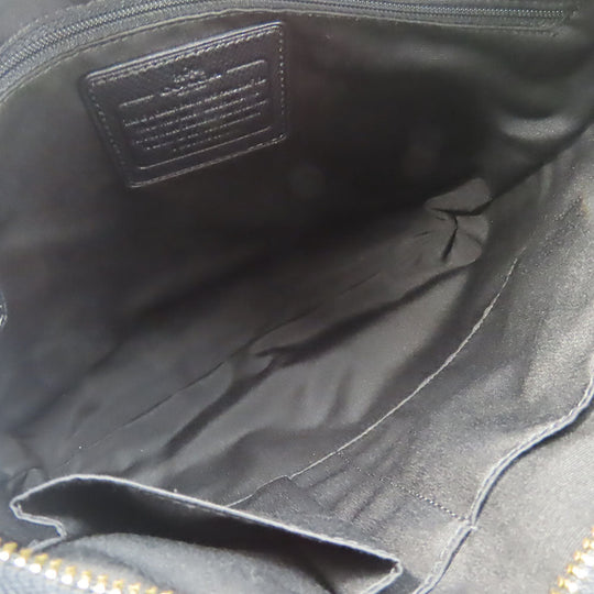 COACH Shoulder Bag F34938 PVC, Leather black Signature Women Used Authentic