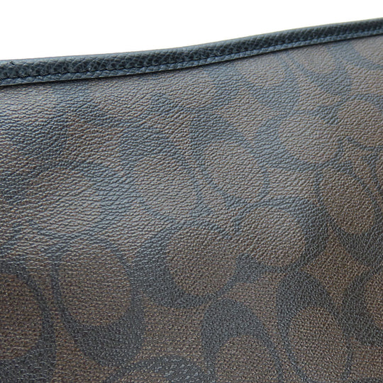 COACH Shoulder Bag F34938 PVC, Leather black Signature Women Used Authentic