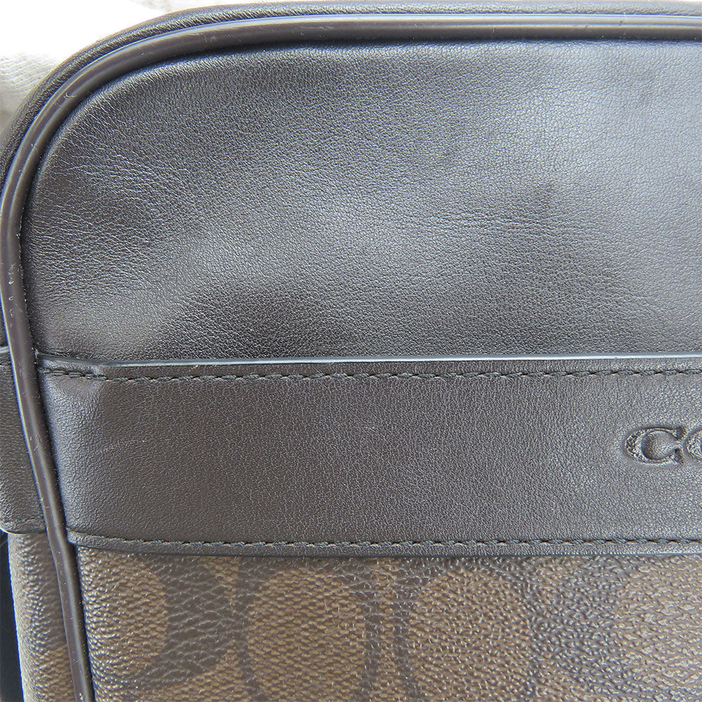 COACH Shoulder Bag F71764 Leather, PVC Brown Women Used Authentic