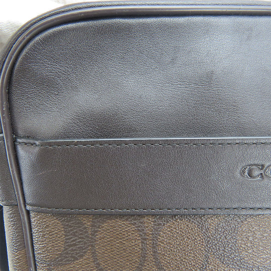 COACH Shoulder Bag F71764 Leather, PVC Brown Women Used Authentic