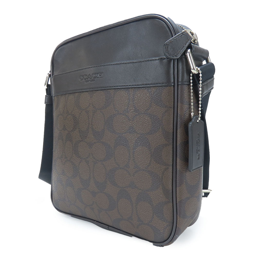 COACH Shoulder Bag F71764 Leather, PVC Brown Women Used Authentic