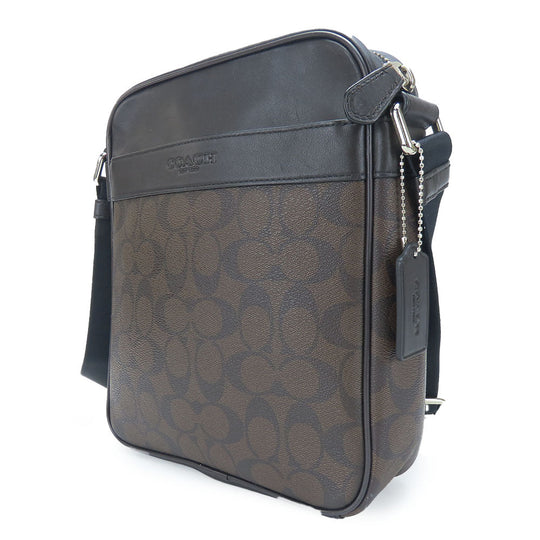 COACH Shoulder Bag F71764 Leather, PVC Brown Women Used Authentic