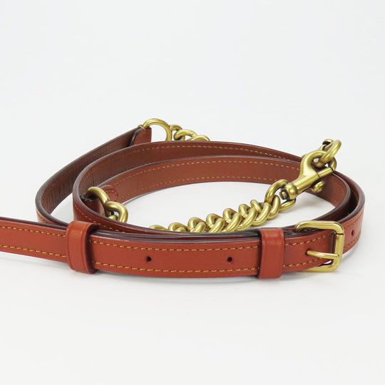 COACH Shoulder Bag 31208 Leather, PVC Brown Camera bag Women Used Authentic