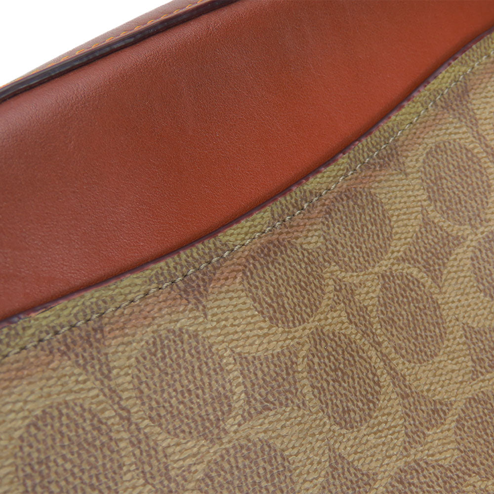 COACH Shoulder Bag 31208 Leather, PVC Brown Camera bag Women Used Authentic