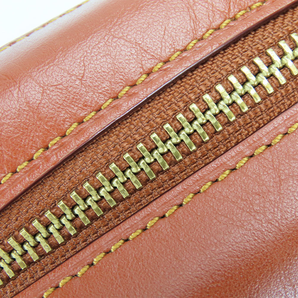 COACH Shoulder Bag 31208 Leather, PVC Brown Camera bag Women Used Authentic