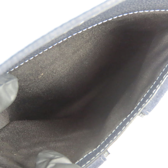 COACH Shoulder Bag CB908 leather Navy mens Used Authentic