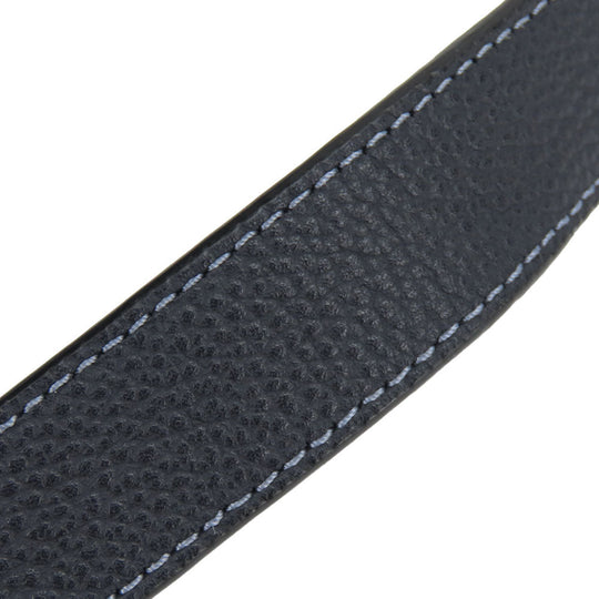 COACH Shoulder Bag CB908 leather Navy mens Used Authentic