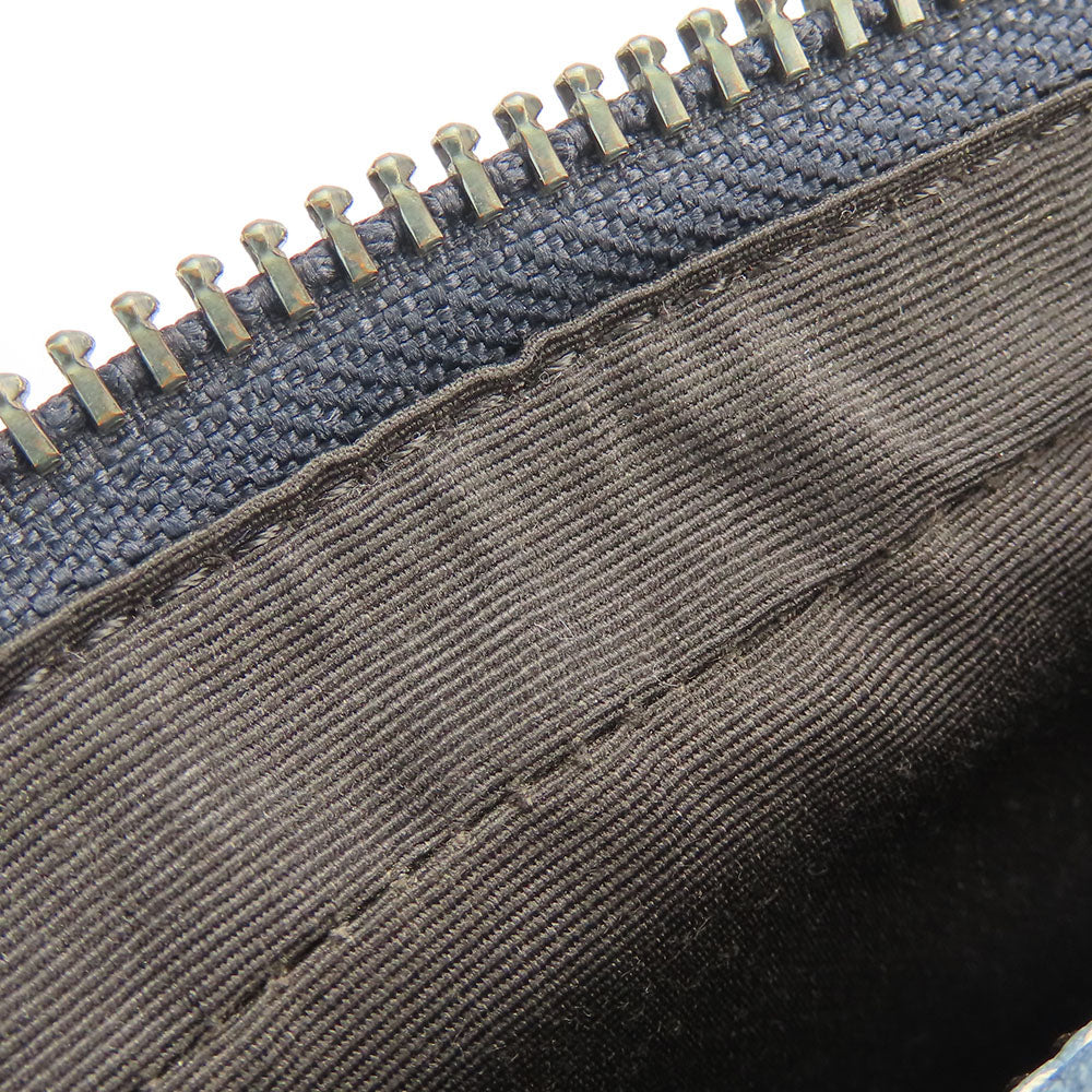 COACH Shoulder Bag CB908 leather Navy mens Used Authentic