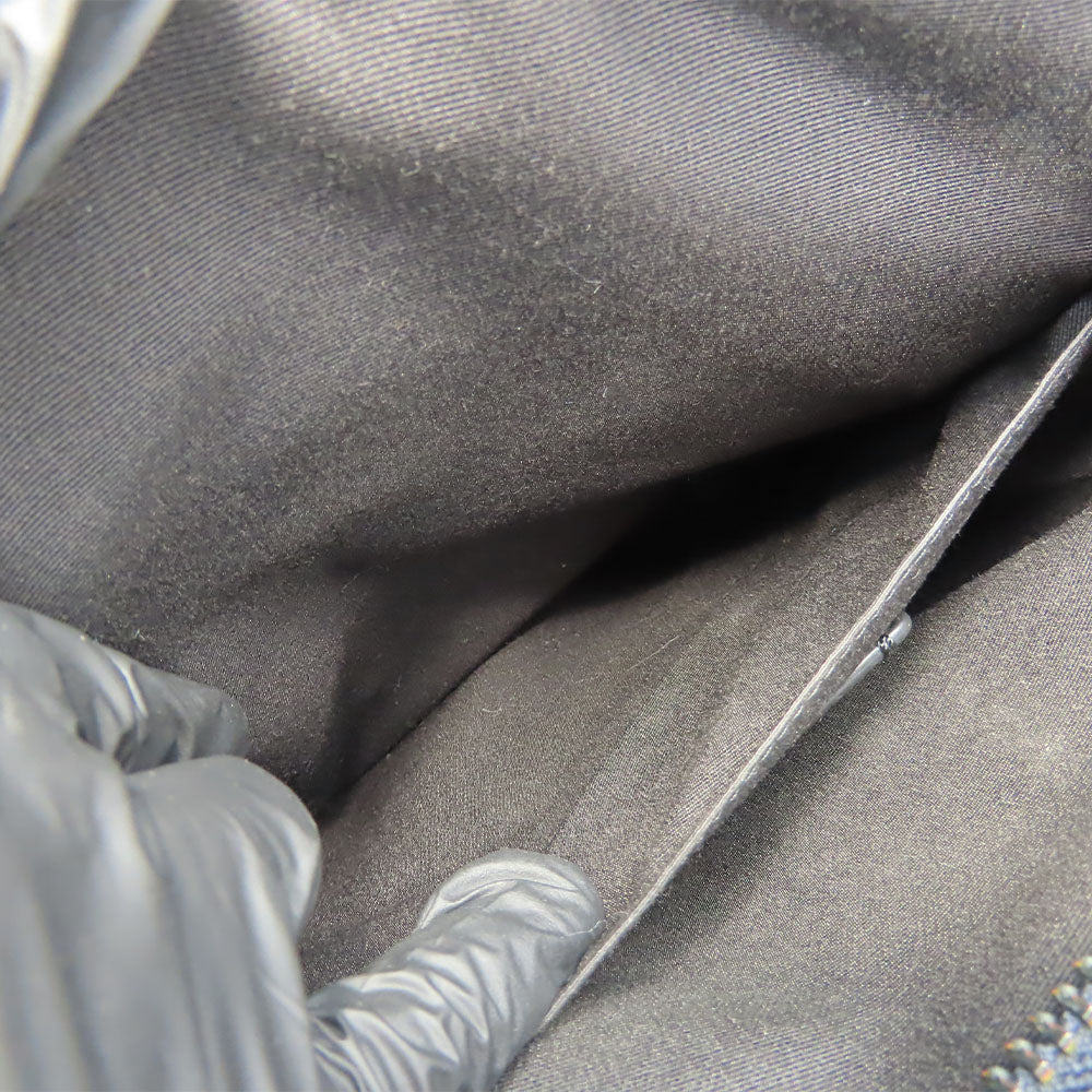 COACH Shoulder Bag CB908 leather Navy mens Used Authentic