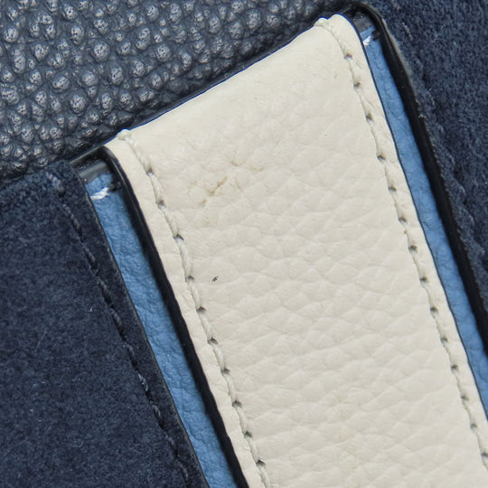 COACH Shoulder Bag CB908 leather Navy mens Used Authentic