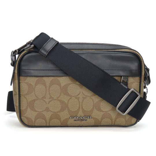 COACH Shoulder Bag F50715 Leather, PVC black unisex(Unisex) Used Authentic