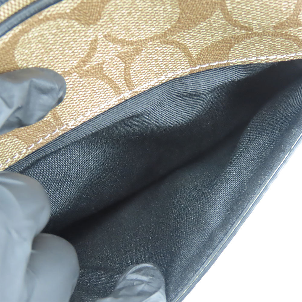 COACH Shoulder Bag F50715 Leather, PVC black unisex(Unisex) Used Authentic