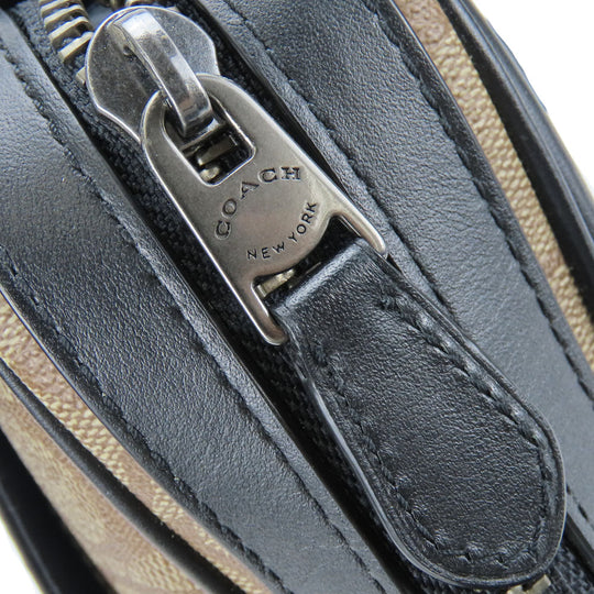 COACH Shoulder Bag F50715 Leather, PVC black unisex(Unisex) Used Authentic